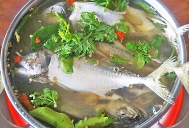 Hot and sour Tom Yum soup with mackerel